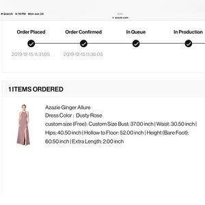 Azazie Bridesmaids Dress (Dusty Rose)